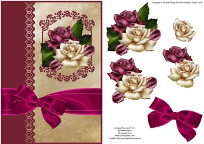 Antique Rose's Card Front