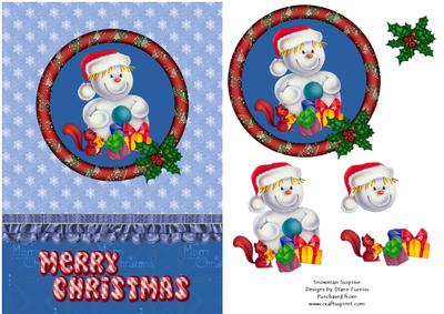 Snowman Surprise Card Front