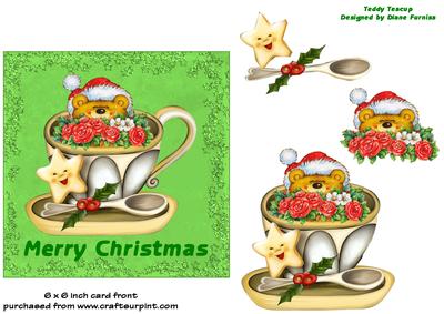 Teddy Teacup Card Front