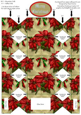 Poinsettia Christmas Cracker (2)