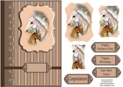 Horses Card Front