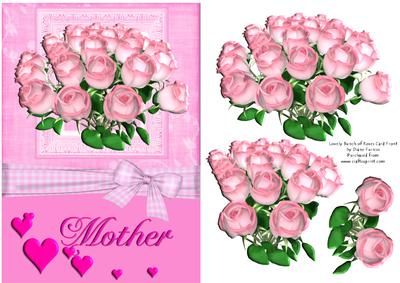 Lovely Bunch of Roses Card Front