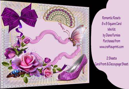 Romantic Roses Square Card Mini Kit