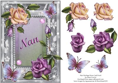 Nan Heritage Roses Card Front