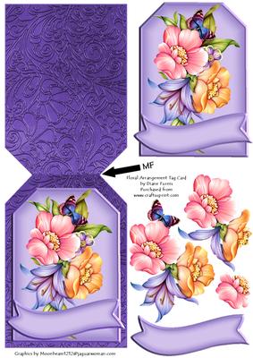 Floral Arrangement Tag Card