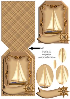 Sailing Tag Card