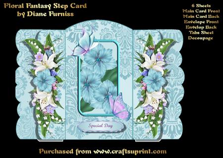Floral Fantasy Side Tab Card Kit