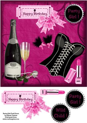 Party Girl Card Front