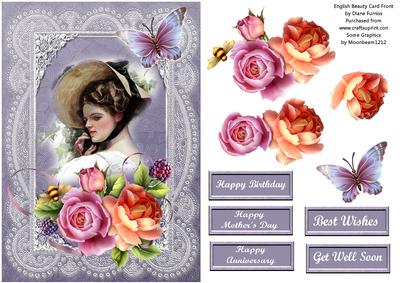 English Beauty Card Front