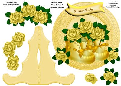 A New Baby Plate & Stand