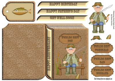 Fisherman Book Style Card
