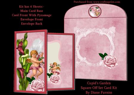 Cupids Garden Square Off Set Card Kit