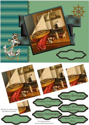 Boats in the Study Card Front