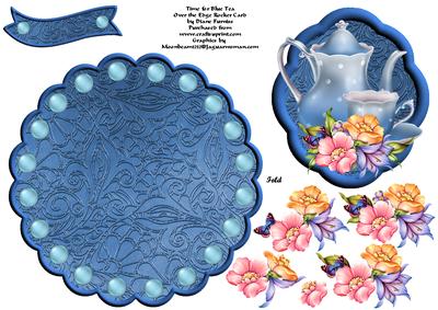 Time for Blue Tea Over the Edge Rocker