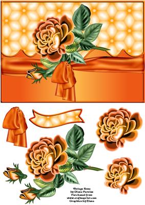 Vintage Roses Card Front