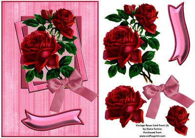 Vintage Roses Card Front (3)