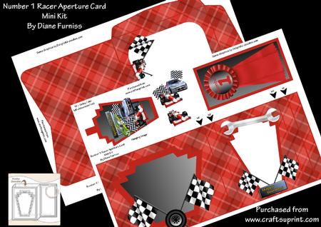 Number 1 Racer Aperture Card Mini Kit