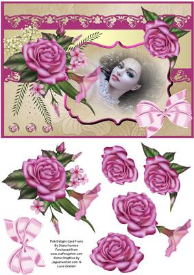 Pink Delights Card Front