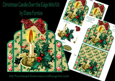Christmas Candle Over the Edge Mini Kit