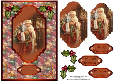 Christmas Santa Card Front