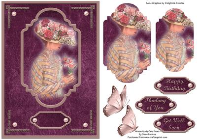 Misted Lady Card Front