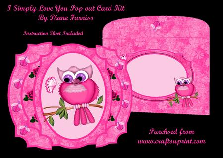 I Simply Love You Pop Out Card Kit