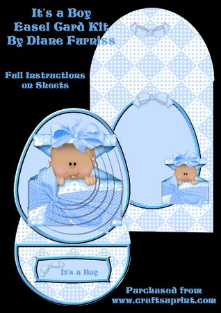 It's a Boy Easel Card Kit