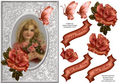 Rose Girl Card Front