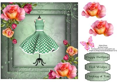 What a Dress Card Front