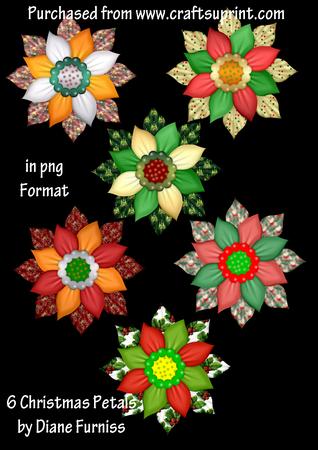6 Christmas Petals