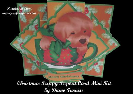 Christmas Puppy Pop Out Mini Kit