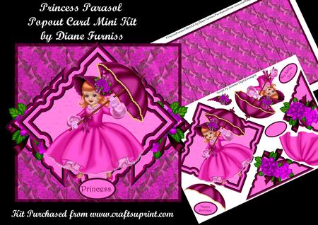 Princess Parasol Pop Out Mini Kit