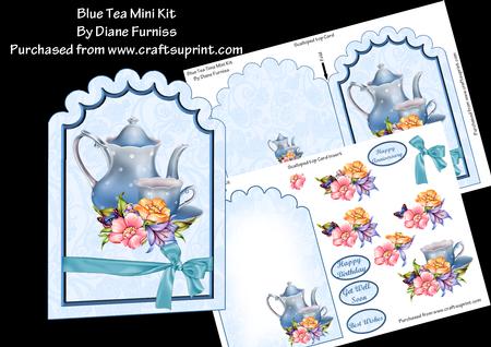 Blue Tea Scalloped Top Mini Kit