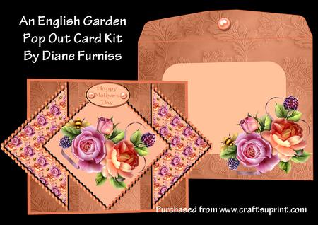 An English Garden Pop Out Card Kit