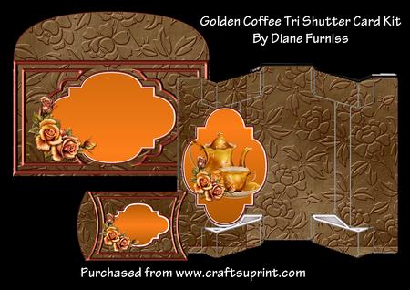 Golden Coffee Tri Shutter Card Kit