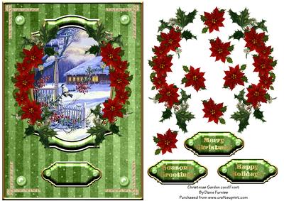 Christmas Garden Card Front