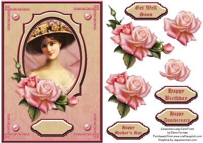Edwardian Lady Card Front