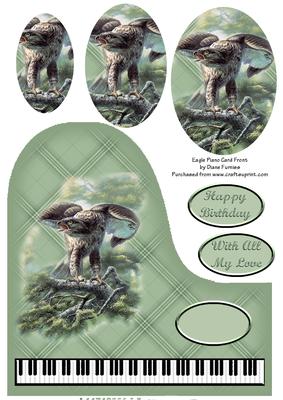 Eagle Piano Card Front