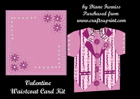 Valentine Waistcoat Card Kit