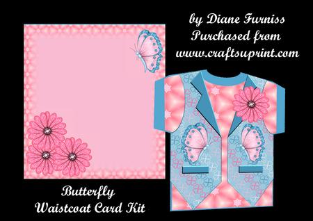 Butterfly Waistcoat Card Kit
