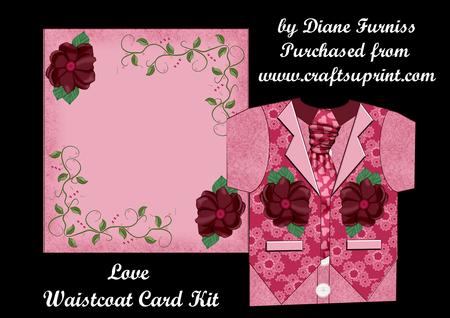 Love Waistcoat Card Kit
