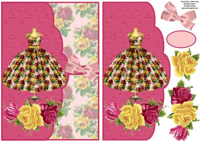 Party Dress Card Front