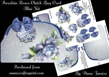 Porcelain Roses Clutch Bag Mini Kit