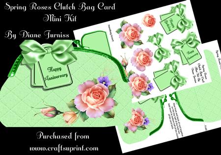 Spring Roses Clutch Bag Mini Kit