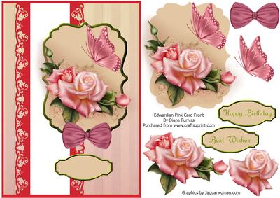 Edwardian Pink Card Front
