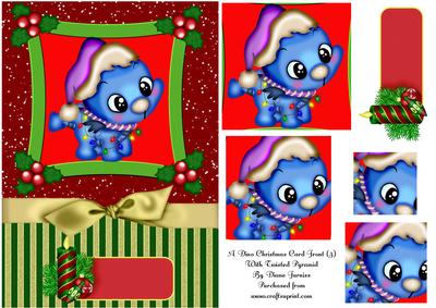 A Dino Christmas Card Front (3)