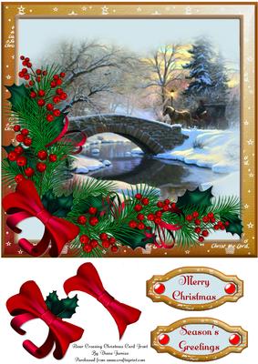 River Crossing Christmas Card Front