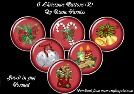 6 Christmas Buttons (2)