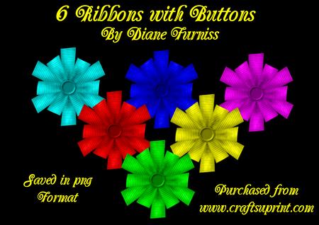 6 Ribbon with Buttons
