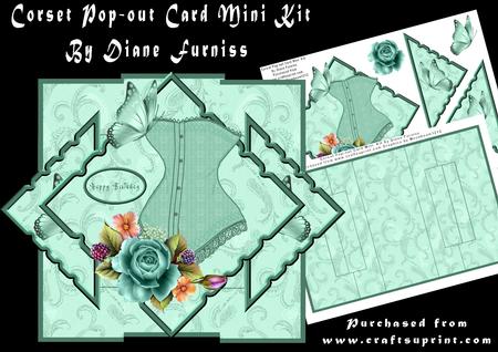Corset Pop-out Card Mini Kit